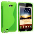 Clear Green TPU Rubber Skin Case for Samsung Galaxy Note N7000/ I717