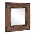 Caldwell Square Natural Wood Mirror