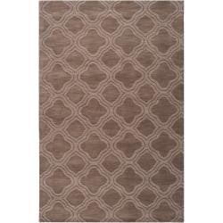 Hand-crafted Gray Mantra Wool Rug (3'3 x 5'3)