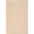Hand-crafted Ivory Lattice Mantra Wool Rug (3'3 x 5'3)