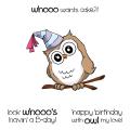 Art Impressions Hoot! Cling Rubber Stamp-Birthday Whoot Set