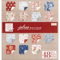 French General Double-Sided Textured Paper Pad 12"X12"-Red 48 Sheets