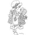 Stampavie Sarah Kay Clear Stamp-A Little Help From Margot 3-1/2"
