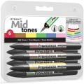 Letraset ProMarker Collector's Set 6/Pkg-Mid Tones