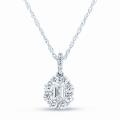 14k White Gold 3/4ct TDW Diamond Fashion Necklace (G-H, SI1-SI2)