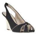 Riverberry Women's 'Jenifer' Black Sling-back Wedges