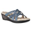 Riverberry Women's 'Comfort' Blue Padded Wedge Sandals