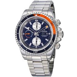 Kadloo Men's 'Windward Master' Blue Dial Chronograph Watch