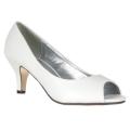 Riverberry Women's White Peep Toe Pumps