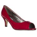 Riverberry Women's Red Patent Peep Toe Pumps