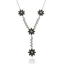 Diamond Accent Two-tone Flower Necklace