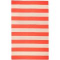 Hand-woven Red Wool Binning Rug (5' x 8')