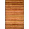 Hand-tufted Stripe Sunset Wool Rug (5' x 8')