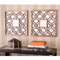 Berendo Square Decorative Wall Mirror 2pc Set
