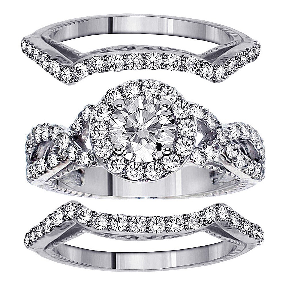 3 piece bridal jewelry sets