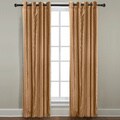 Veratex Grand Luxe Gold Braxton Grommet Curtain Panel