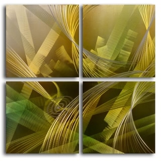 'Modern Tropicals' 4-piece Metal Wall Art