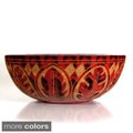 Etched Decorative Leaf Bowl Pottery (Nicaragua)