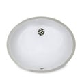 14 x 11-inch White Undermount Ceramic Oval Bathroom Sink