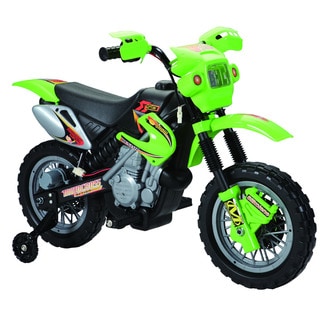 Happy Rider Green Ride-On Dirt Bike