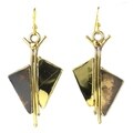 Handmade Full Sail Brass Earrings (South Africa)
