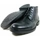 Polar Fox Men's Black Leatherette Oxford Dress Boots