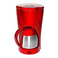 Kalorik Red Metallic Coffee Maker with Thermoflask Jar (Refurbished)