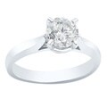 Auriya 14k White Gold 1ct TDW Clarity-enhanced Diamond Engagement Ring (F-G, SI1)