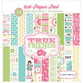 True Friends Double-Sided Cardstock Pad 6"X6" 24/Sheets-