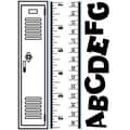 Embossing Folder Borders 1.5"X5.75" 3/Pkg-School