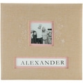 Burlap Postbound Album 12"X12"-