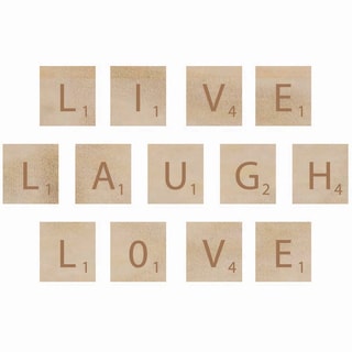Wooden Letter Words-Laugh