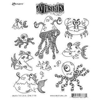 Dyan Reaveley's Dylusions Cling Stamp Collection-Under The Sea