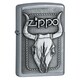 Zippo Bull Skull Emblem Metal Lighter 