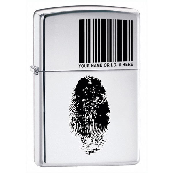 Zippo Lighter Id High Polish Chrome
