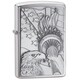 Zippo Brushed Chrome Something Patriotic Lighter