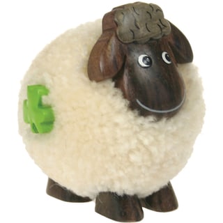 Fluffy Sheep Standing White-