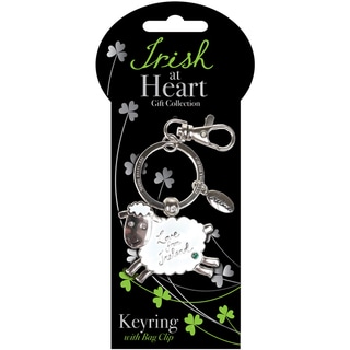 Sheep Irish At Heart Key Ring-