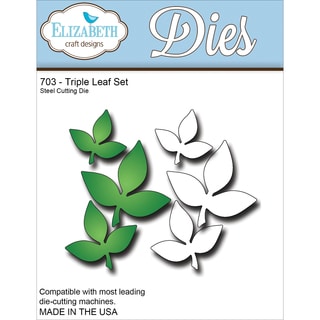 Elizabeth Craft Metal Die-Triple Leaf Set