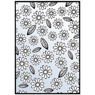 Nellie Snellen Embossing Folder 4"X6"-Flowers & Leaves