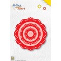 Nellie's Choice Multi Frame Dies-Flower, 4/Pkg