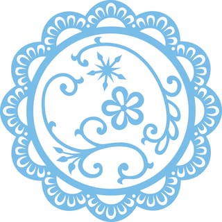 Marianne Designs Creatables Die-Scallop Circle Frame & Flowers
