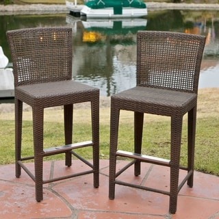 Christopher Knight Home Pacific Wicker Bar Stool