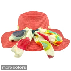 Faddism Women Summer Hat with Fashionable Ribbon-Image