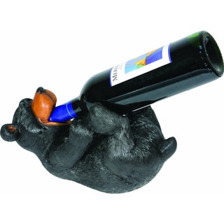 Hand-painted Resin Bear Wine Bottle Holder