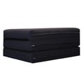 Brown 75-inch Tri-fold Foam Bed