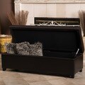 Christopher Knight Home London Espresso Leather Storage Bench
