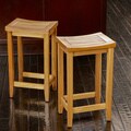 Christopher Knight Home Louisa Wood Backless Barstools (Set of 2)