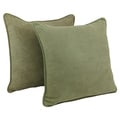 Blazing Needles 25-inch Microsuede Floor Pillow with Cording and Inserts (Set of 2)
