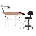 Offex Berkeley 4-piece White Table/ Chair Set